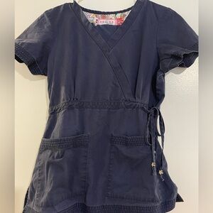 Koi navy blue XS petite scrubs set